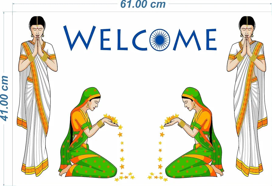 Rangoli Vinyl Wall Sticker Self-Adhesive Wall Decor Design-1