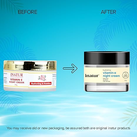 Inatur Vitamin E moisturizing Night Cream - 50 gms