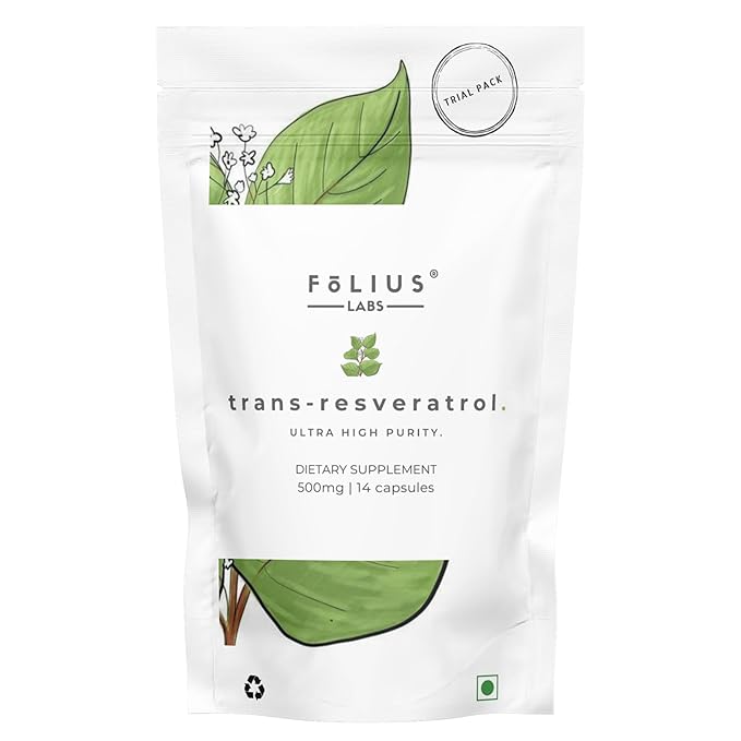 Folius Labs Ultra High Purity Trans-Resveratrol (Trial Pack) - 14 caps