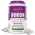 HealthyHey Nutrition Boron Advanced Chelated - 250 Veggie Capsules - Gluten Free, Non-GMO
