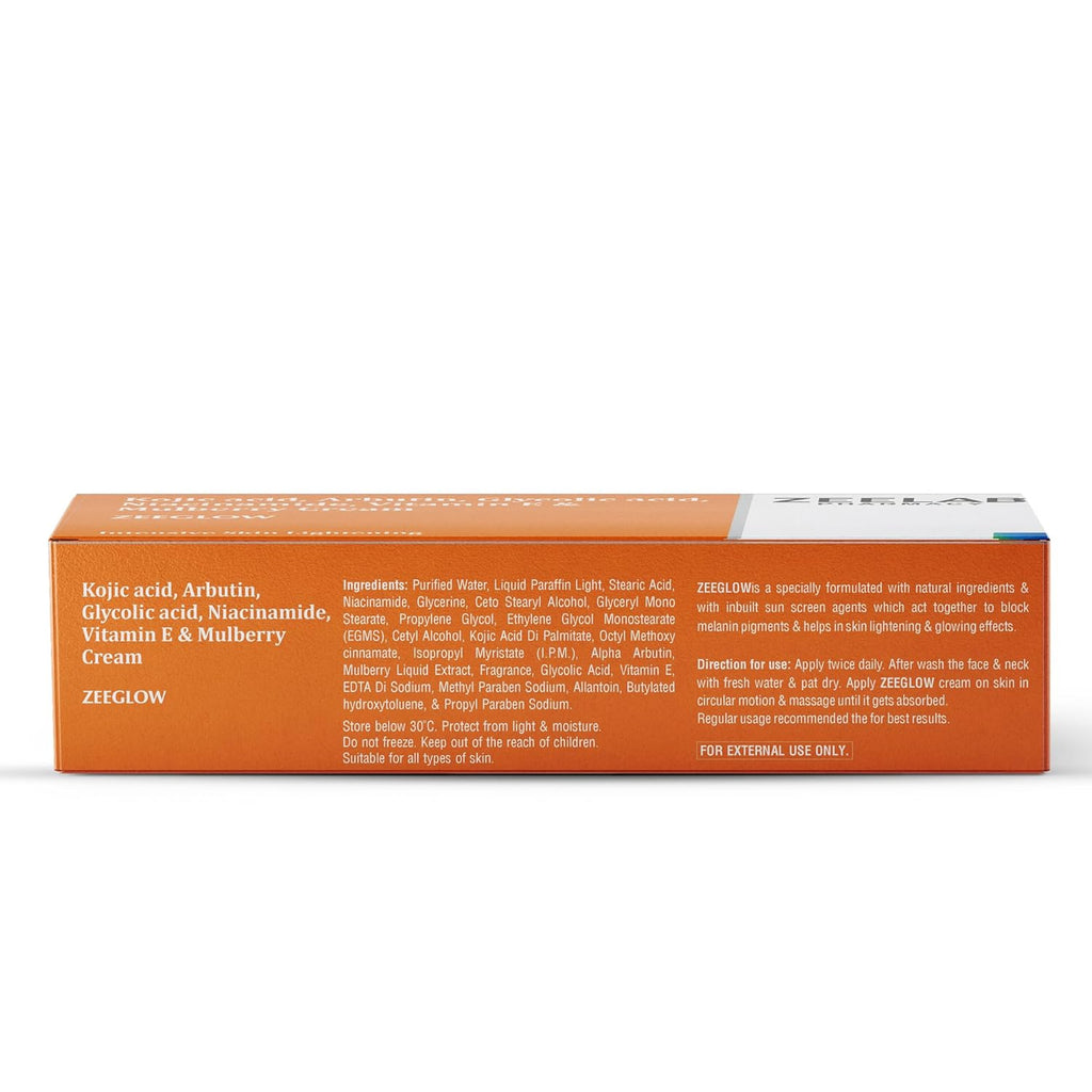 Zeelab Zeeglow Skin Brightening & Hydrating Cream with Kojic Acid & Vitamin E (1)