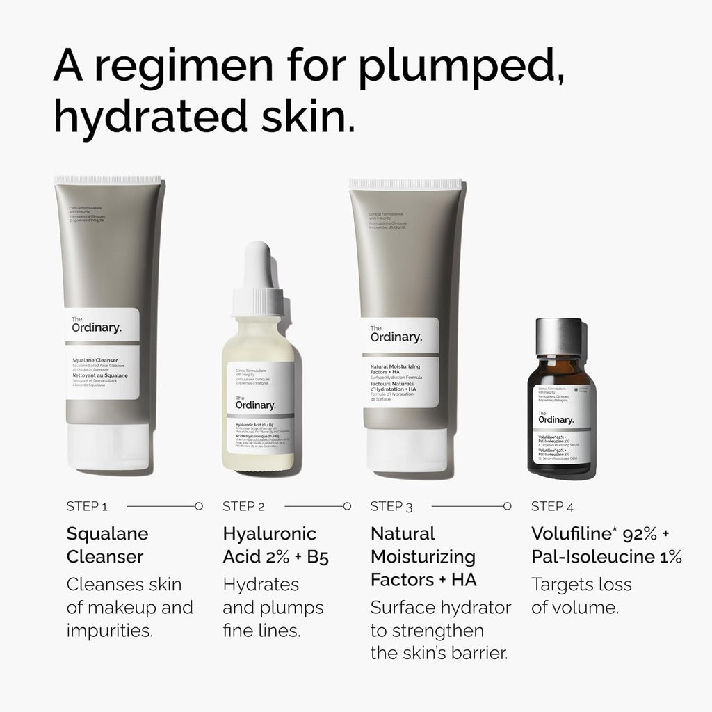 The Ordinary Volufiline 92% + Pal-Isoleucine 1% Plumping Anhydrous Serum, Facial Skincare for Loss of Volume, 15ml