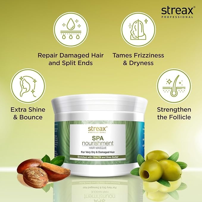 Streax Professional Spa Nourishment Hair Masque For Women - 200 gms