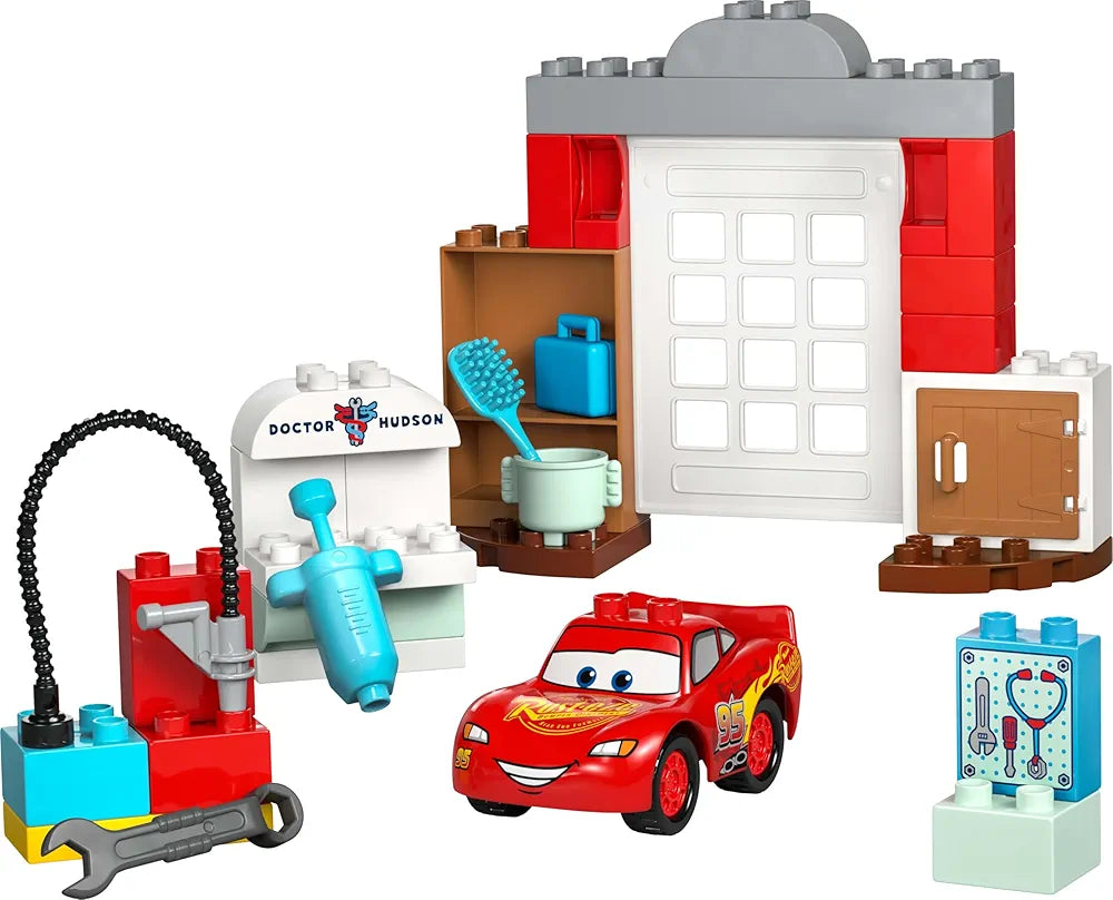 Lego Duplo Disney and Pixar Cars McQueen’s Visit to Doc’s Garage 10456 Building Blocks Toys for 2+ Gift for Boys and Girls