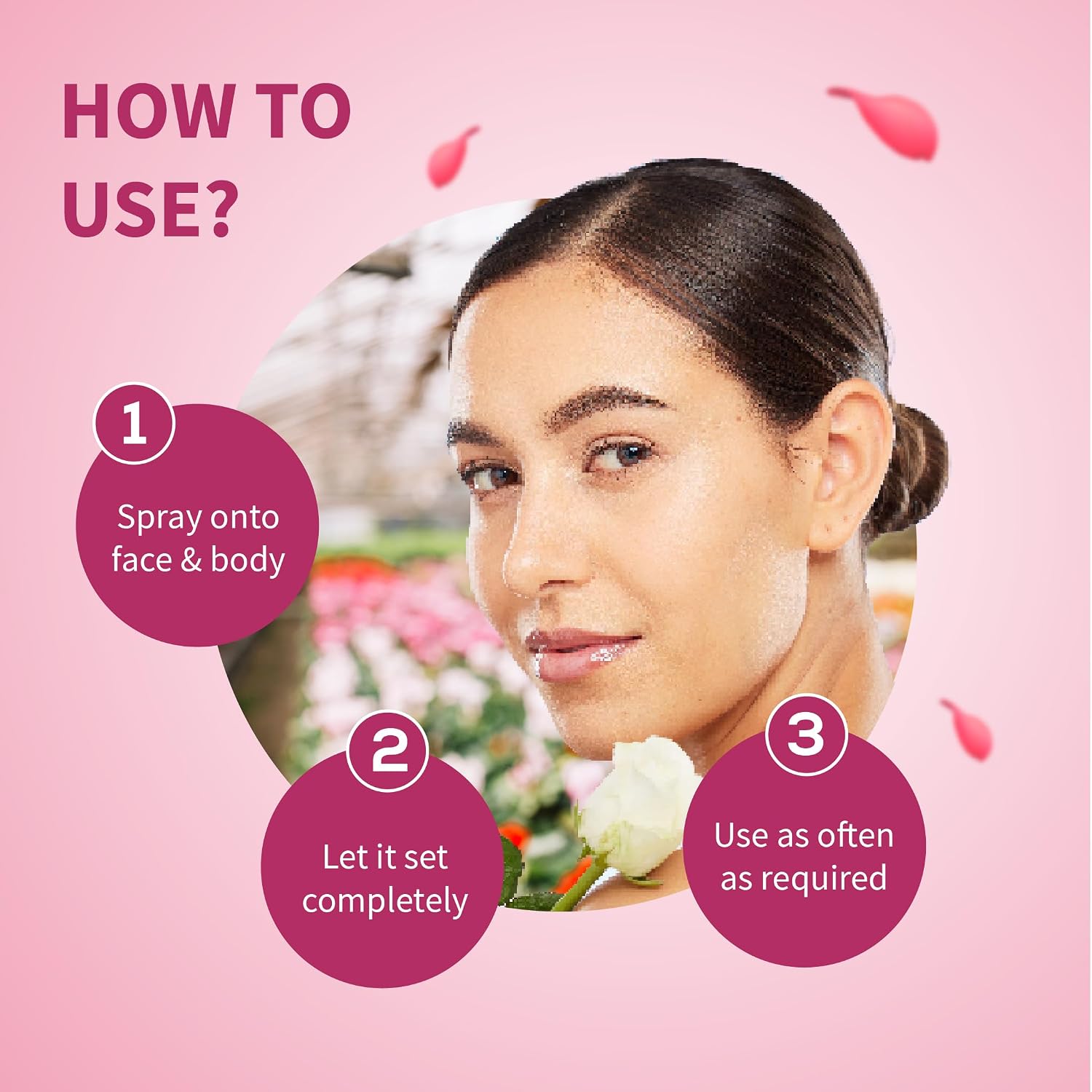 Ayouthveda Floral Breeze Face & Body Mist For Men & Women | Hydrates & Refreshes the Skin | Also Work As Makeup Setter |Free From Harsh chemicals | (Pack Of 1-100ml)