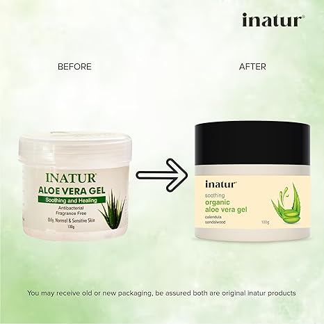 Inatur Organic Aloe Vera Gel Daily Moisturizer - 100 gms