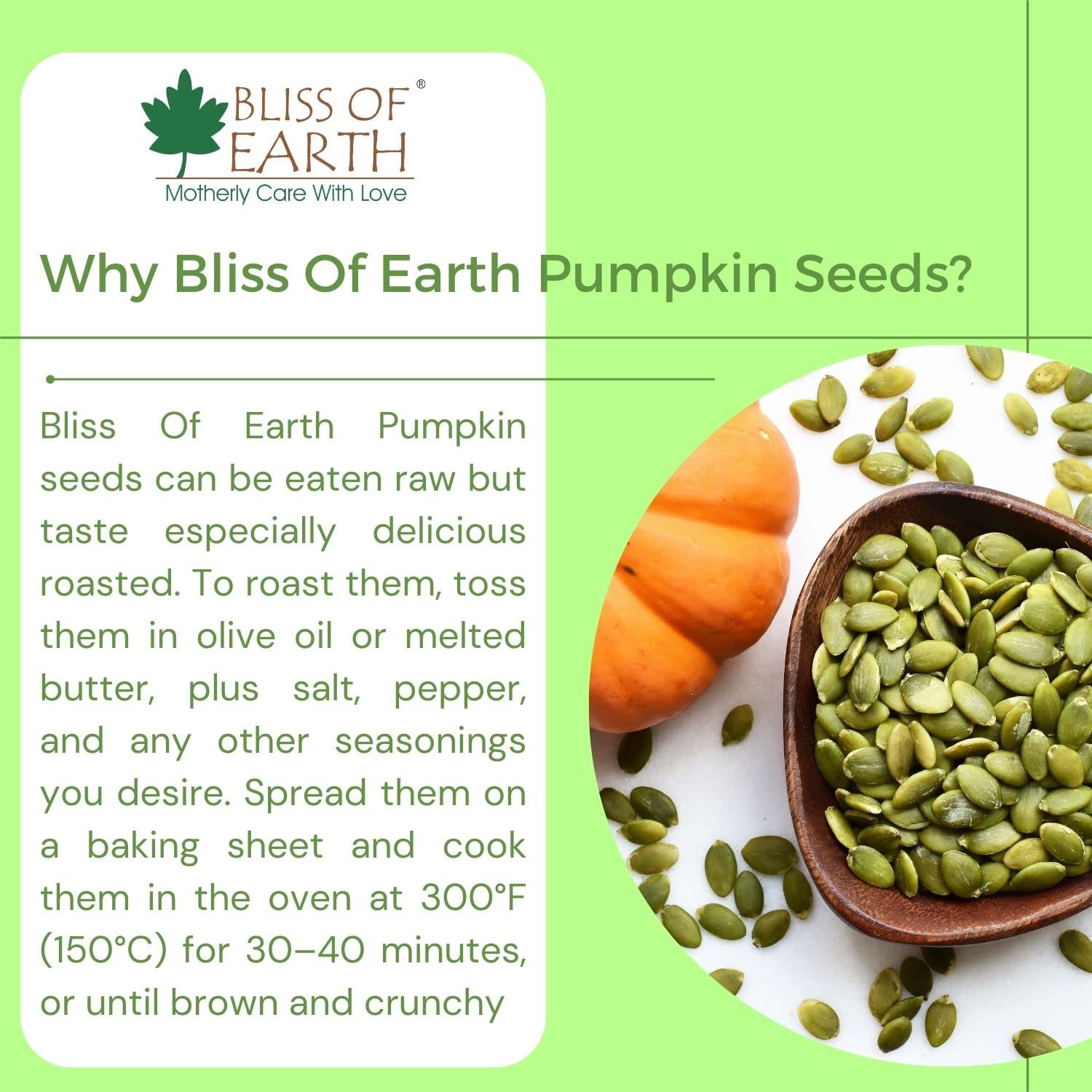 Bliss of Earth Pumpkin Seeds 200gm - Dehulled Pumpkin Seeds for Eating & Weight Management - Natural and Organic Superfood for Immunity Support and a Healthy Diet