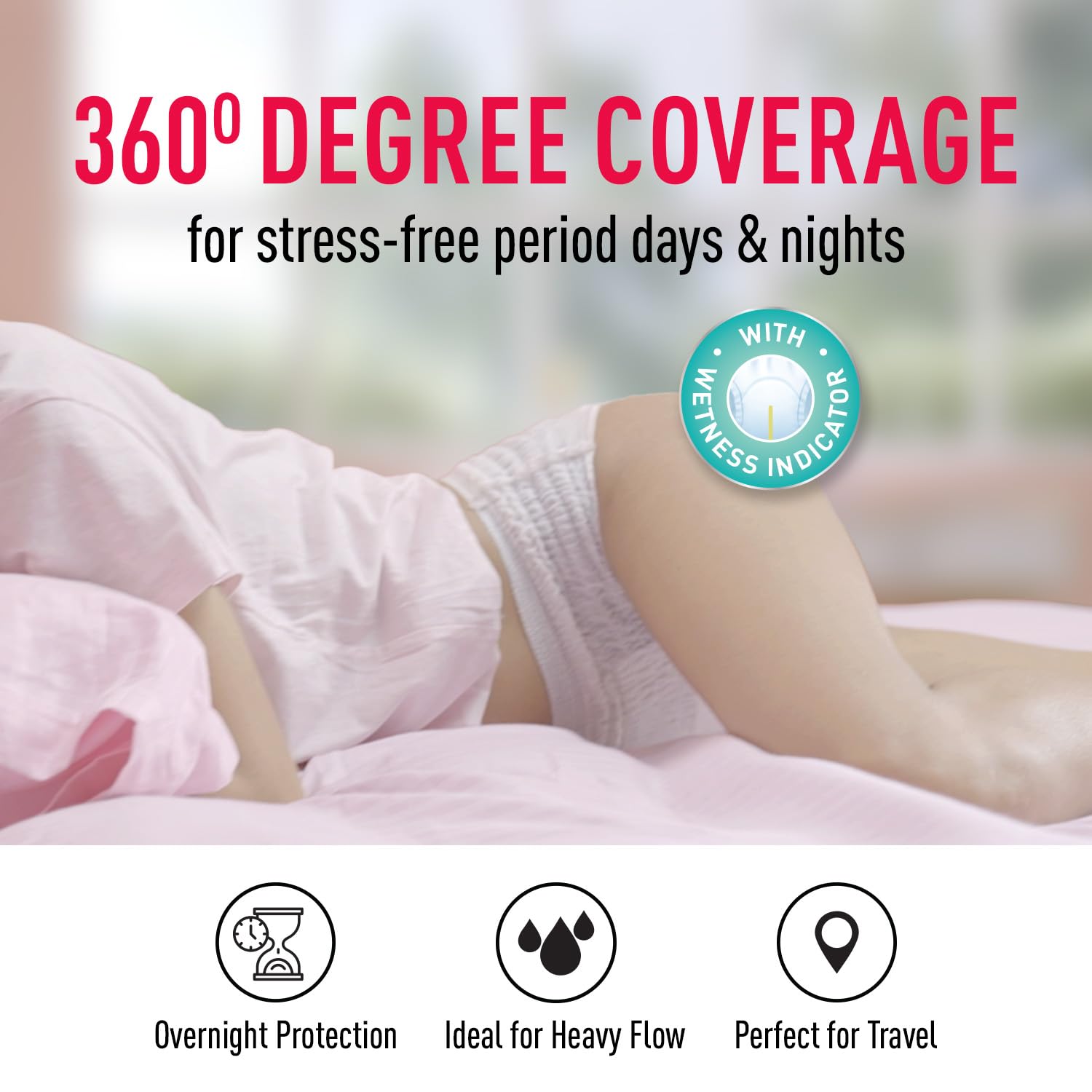 Sirona Disposable Period Panties for Women | L â€“ XL | 360Â° Sanitary Protection for Heavy Flow & Sirona Period Made Easy Tampons - 20 Piece | For Heavy Flow