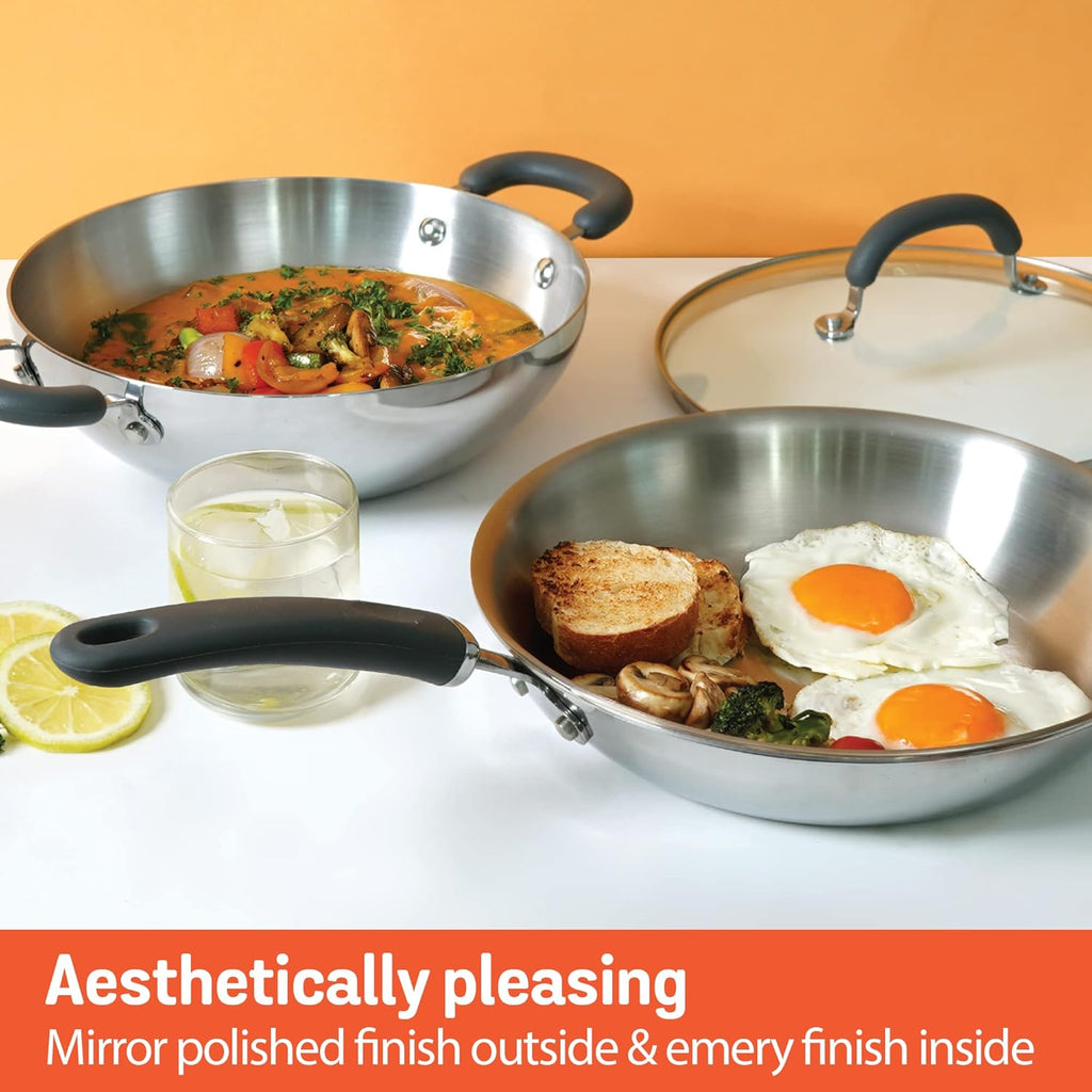 Meyer Trivantage Nickel Free Stainless Steel 2 Piece Cookware Set