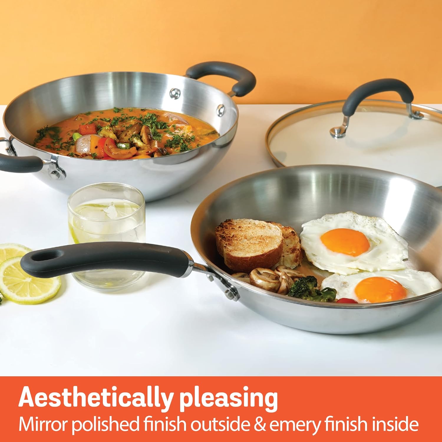 Meyer Trivantage Nickel Free Stainless Steel 2 Piece Cookware Set
