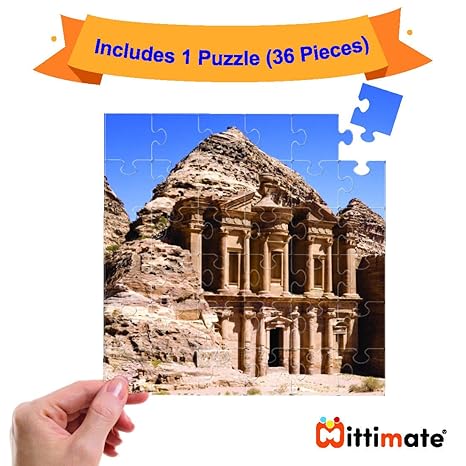 Mittimate Petra of Jordan Jigsaw Puzzle Game for Kids Age 4 to 6 Old 36 Pieces Puzzle Toy