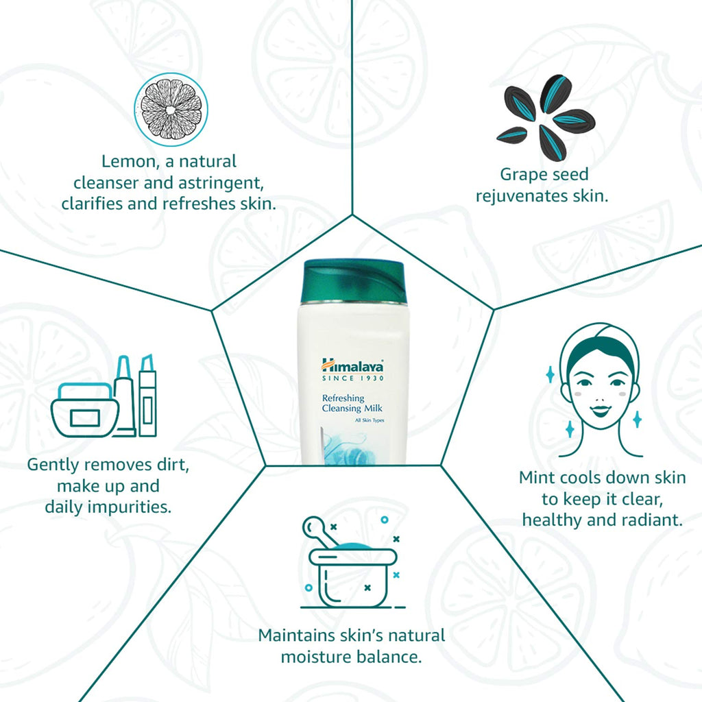 Himalaya Herbals Refreshing Cleansing Milk, 100ml