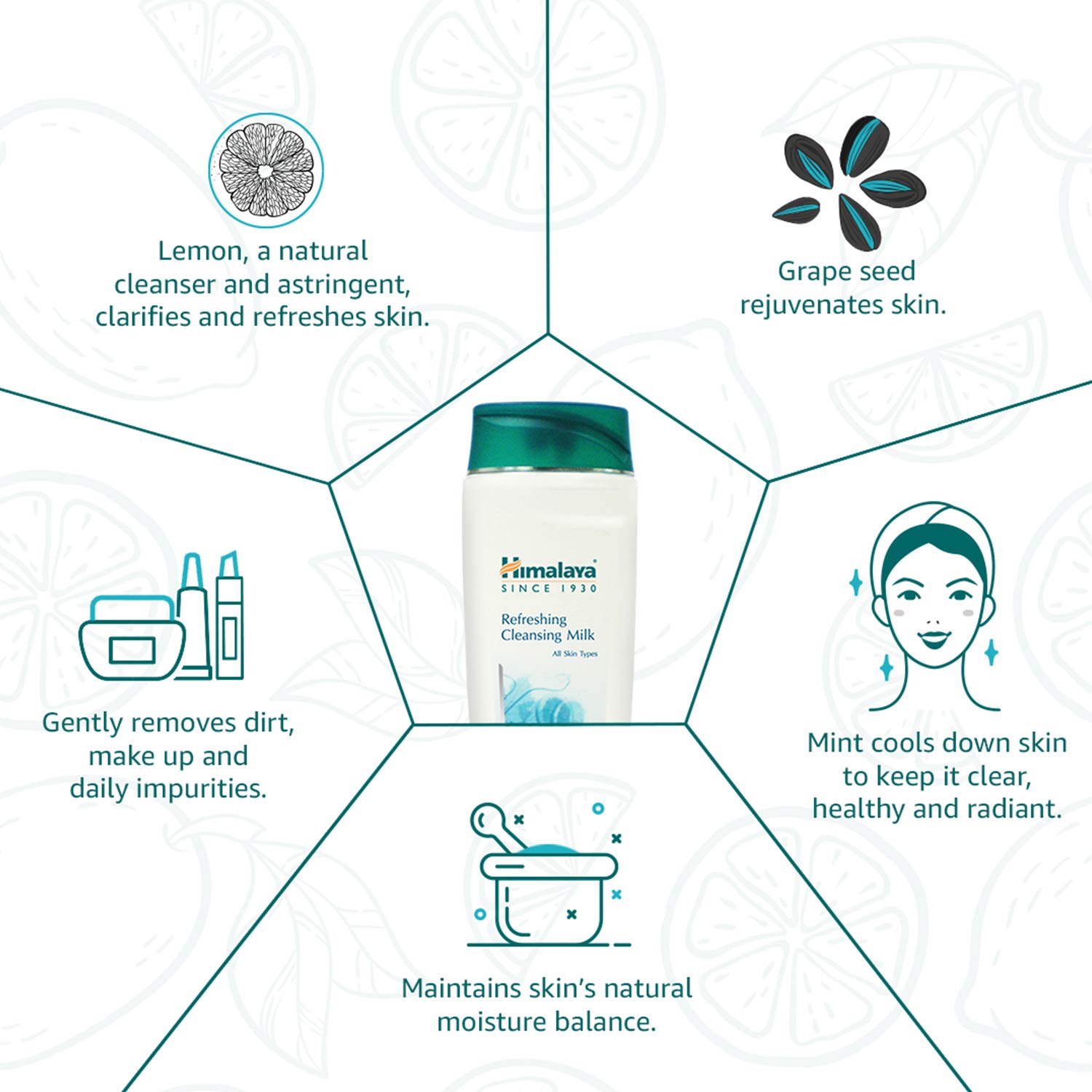 Himalaya Herbals Refreshing Cleansing Milk, 100ml
