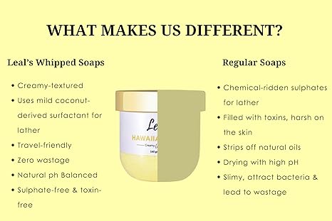 Leal Whipped Soap Hawaiian Affair Citrus Body wash - 160 gms