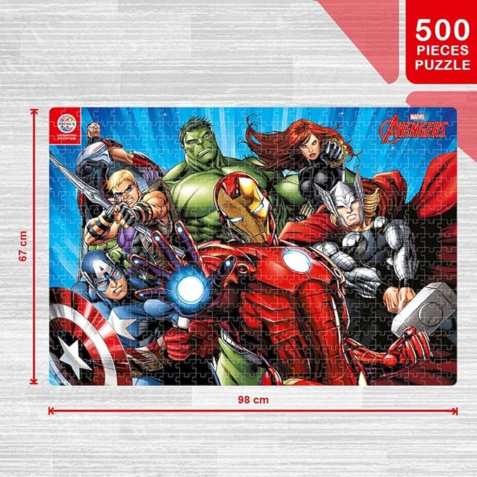 Ratna's Marvel Avengers 500 Pieces Jumbo Floor Jigsaw Puzzle