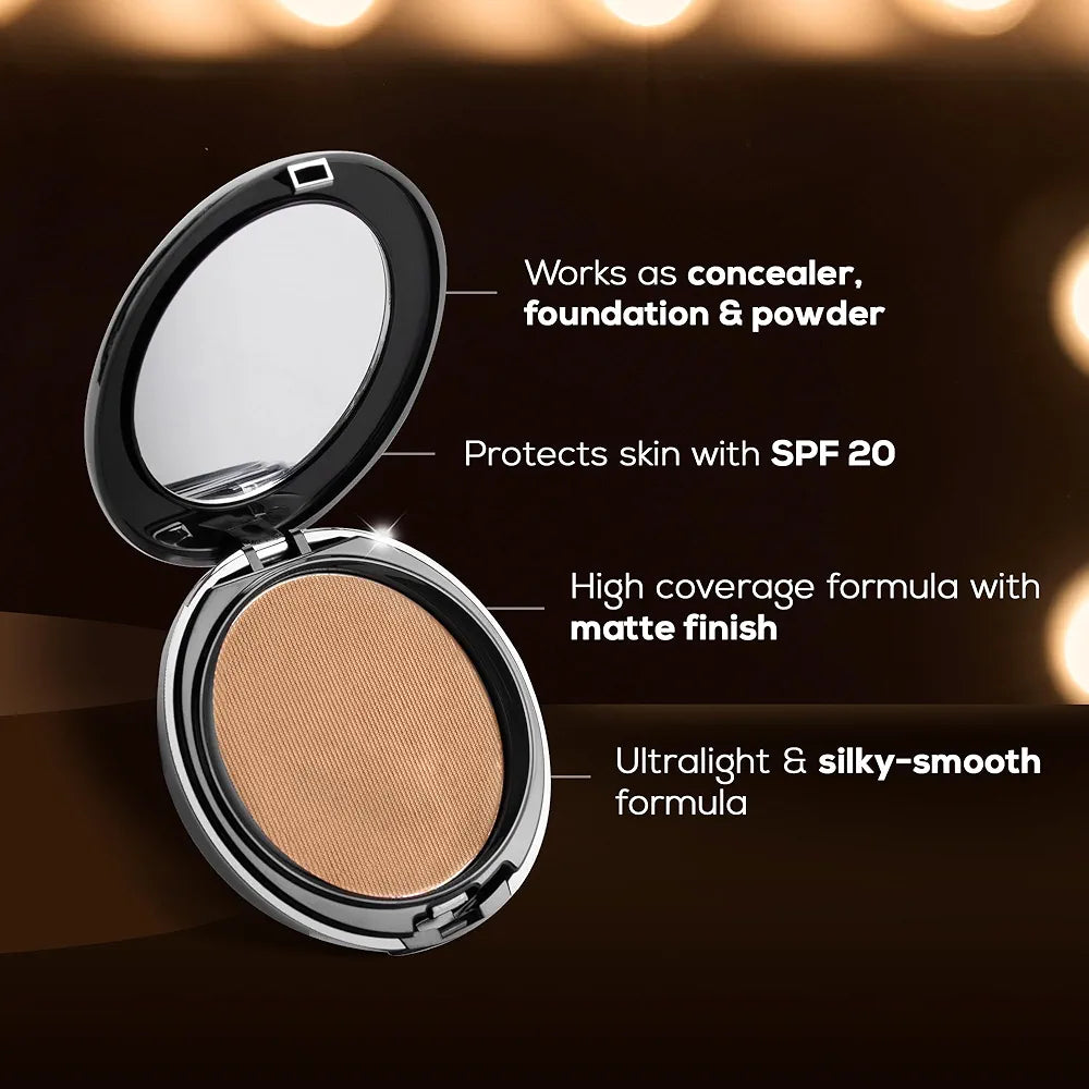 Renne PRO HD 3 In 1 Compact Foundation - 9 gms