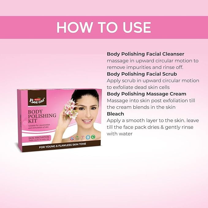 Beeone Unisex Skin Polishing Facial Kit For All Skin Type - 312 gms
