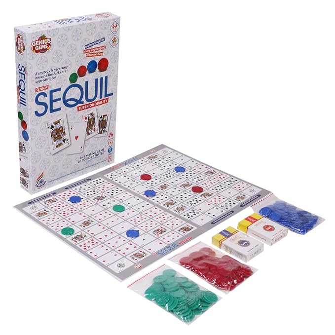 Ratna's Sequil Game an Exciting Game of Logic & Strategy for Kids | Multicolor