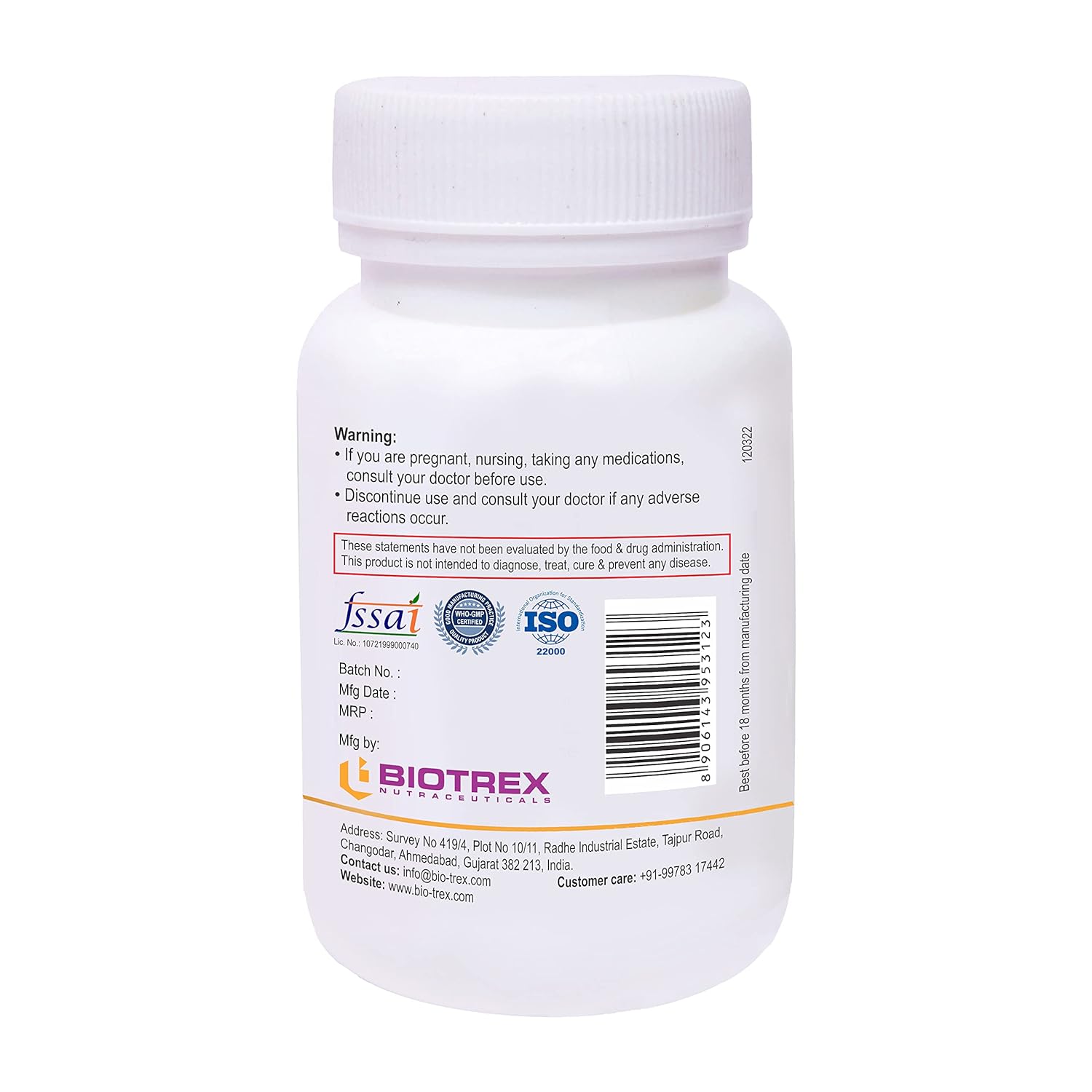 Biotrex Boron 3mg | Build Strong Bones | Improve Muscle Coordination | 60 Veg Capsules