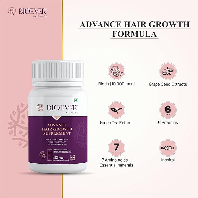 Bioever Advance Hair Growth Supplement - 30 tabs