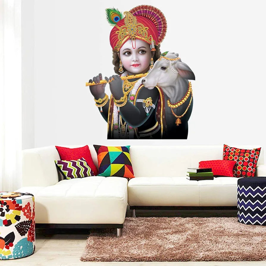 Rangoli White Glossy Vinyl Wall Sticker Premium Self-Adhesive Waterproof Parent-7 Design-24