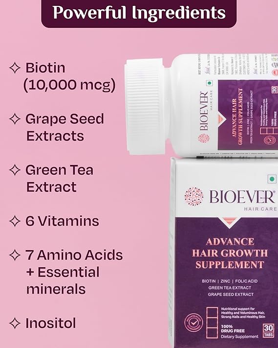 Bioever Advance Hair Growth Supplement - 30 tabs