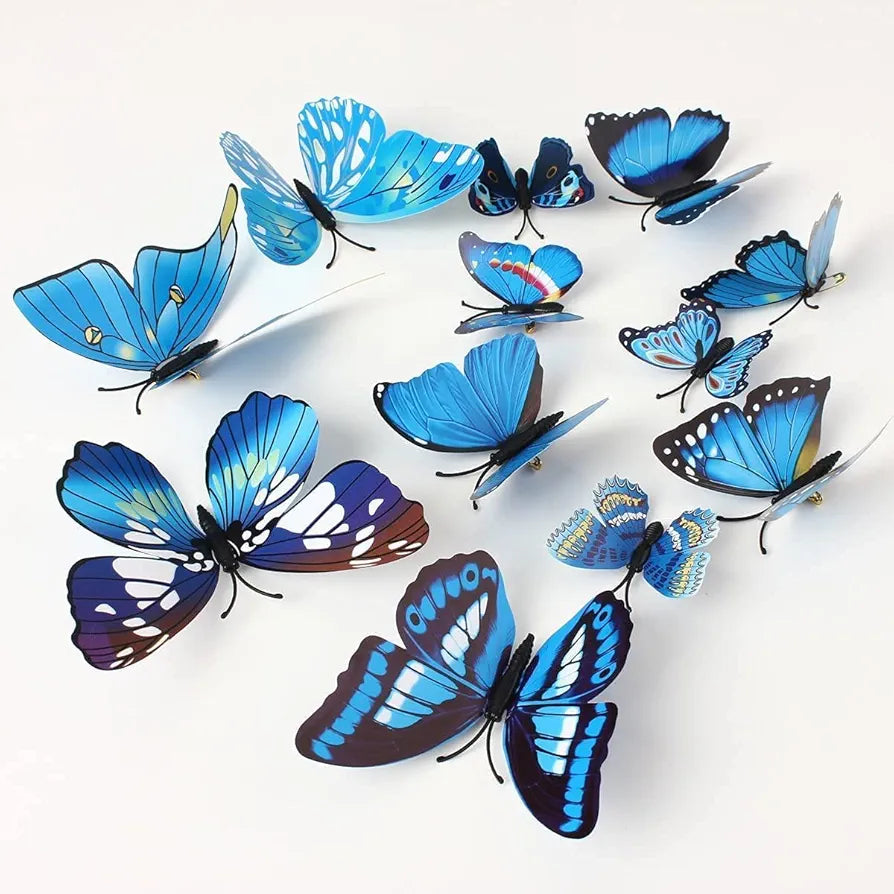 Rangoli Butterfly Wall Stick or Magnet Self Adhesive Removable PVC Design-16