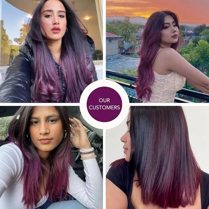 Paradyes Top-up Semi-permanent Bekaraar Burgundy Diy Conditioner Based Hair Colour - 120 Gms