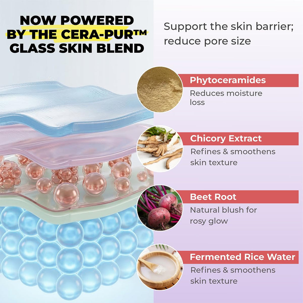 Cureveda Collagen Builder Glow Powder for Brighter & Youthful Skin, Plant-Based Supplement with Rose Water, Veg Beauty Protein, Evening Primrose 100IU, No Added Sugar, 225gm