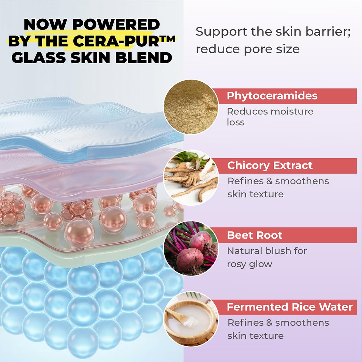 Cureveda Collagen Builder Glow Powder for Brighter & Youthful Skin, Plant-Based Supplement with Rose Water, Veg Beauty Protein, Evening Primrose 100IU, No Added Sugar, 225gm