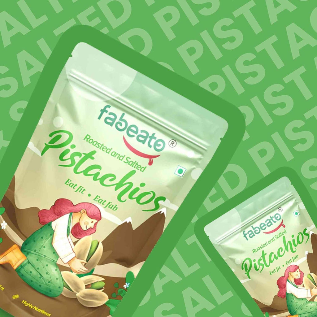 Fabeato Premium Roasted & Salted Pistachios (500g) - Crunchy, Nutritious & Delicious Snack