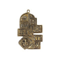 Two Moustaches Brass Ethnic Decor Om Kalash Swastika Ganesha Wall Hanging