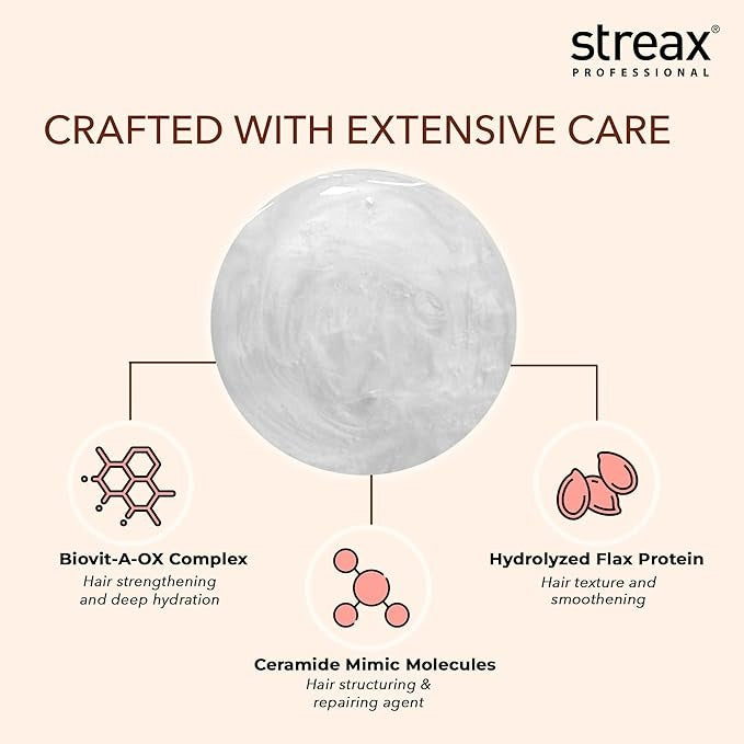Streax Professional Vitariche Care Repair Max Shampoo For Women - 300 ml