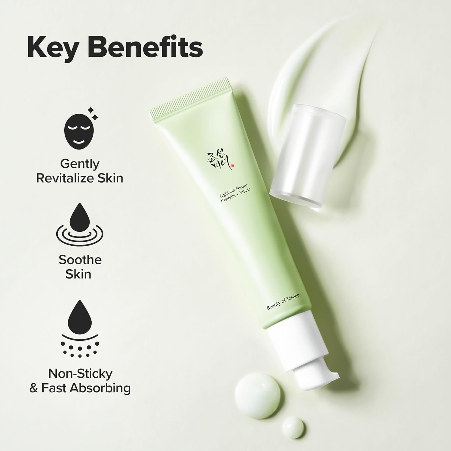 [Beauty of Joseon] Light On Serum Vitamin C + Centella (30ml) | Dark Spot & Fine Line Correcting Serum, Hydrating Moisturizer, Korean Skin Care for Men and Women