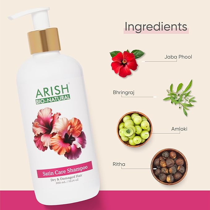 Arish Bio-natural Satin Care Shampoo - 300 Ml