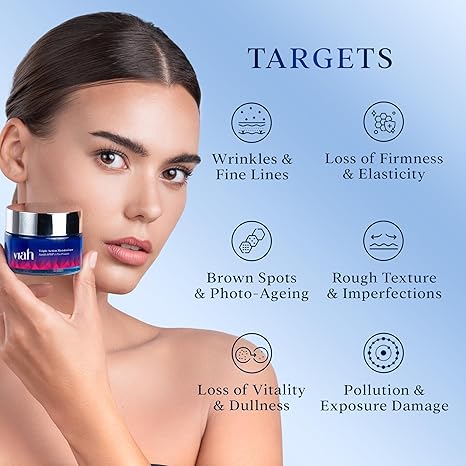 Viah Triple Action Moisturiser for Anti Ageing Tightening - 50 ml