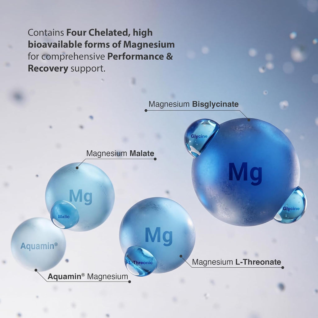 MuscleBlaze Magnesium Matrix Tablets | 440mg Elemental Magnesium | Supports Performance, Recovery & Sleep