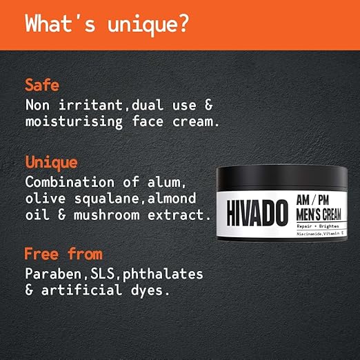Hivado AM PM Men's Cream Brighter Skin Non-greasy - 50 gms