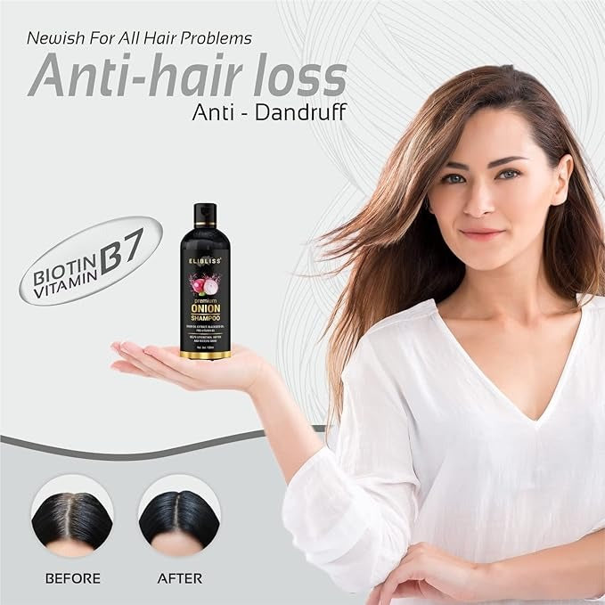 Elibliss Premium Onion Shampoo - 100 ml (Pack of 2)
