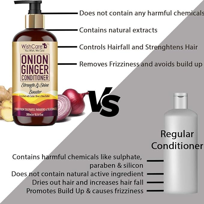 WishCare Onion Ginger Conditioner - 300 ml