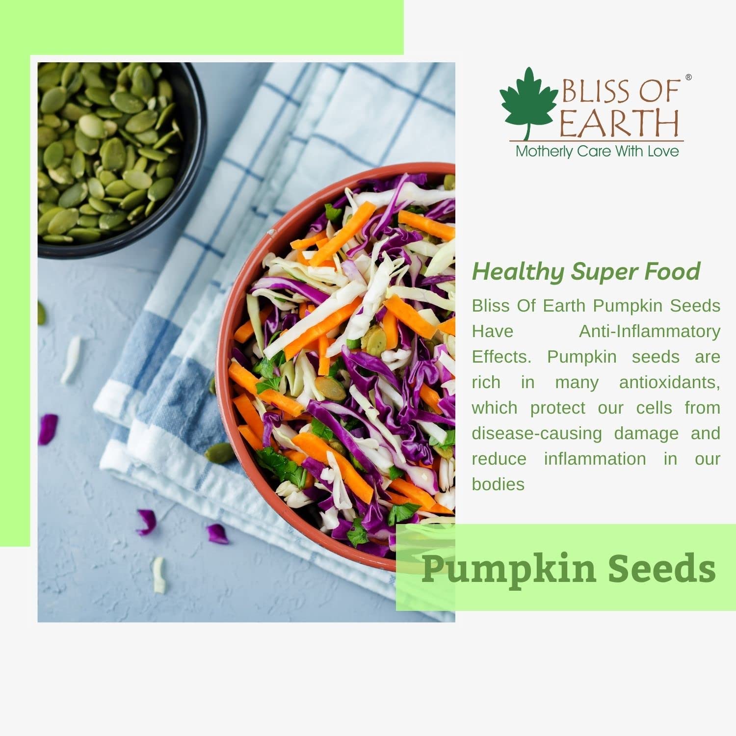 Bliss of Earth Pumpkin Seeds 200gm - Dehulled Pumpkin Seeds for Eating & Weight Management - Natural and Organic Superfood for Immunity Support and a Healthy Diet