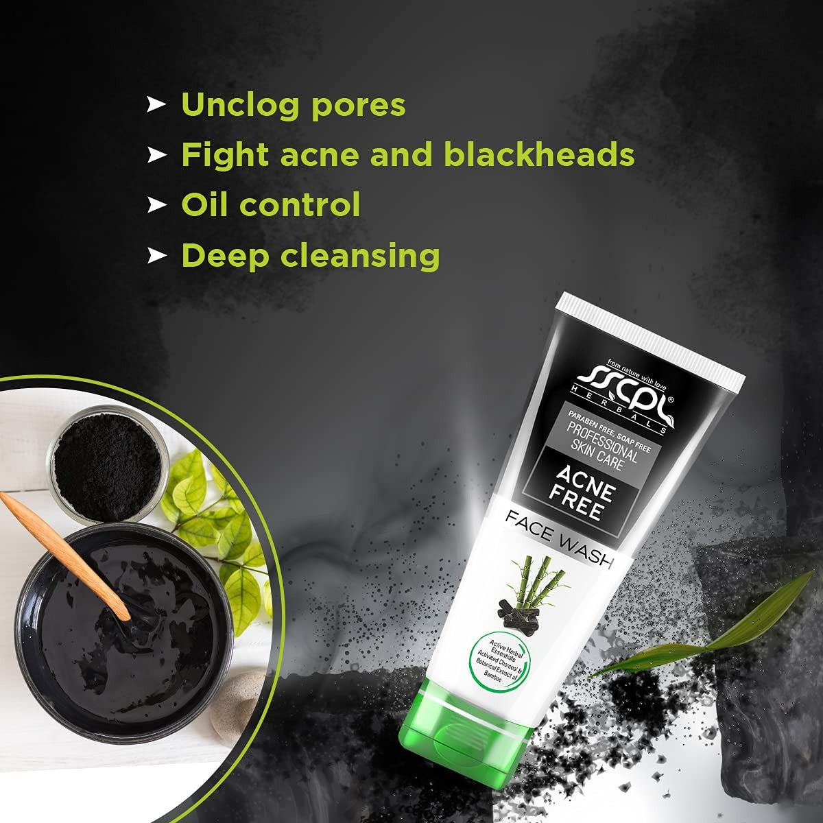 Sscpl Herbals Acne Free Face Wash - 100 gms (Pack of 2)
