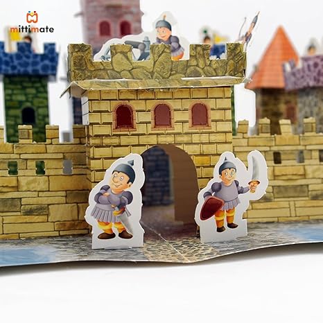 Mittimate Castle Model Construction Book for Kids Age Diy Craft Book for Children