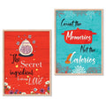 Kotart Motivational Quotes Posters with Frame for Home Decoration Pack of 2 Design09