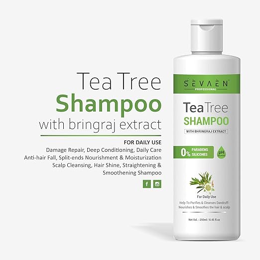 Sevaen Tea Tree Shampoo Anti Dandruff No parabens - 250 ml