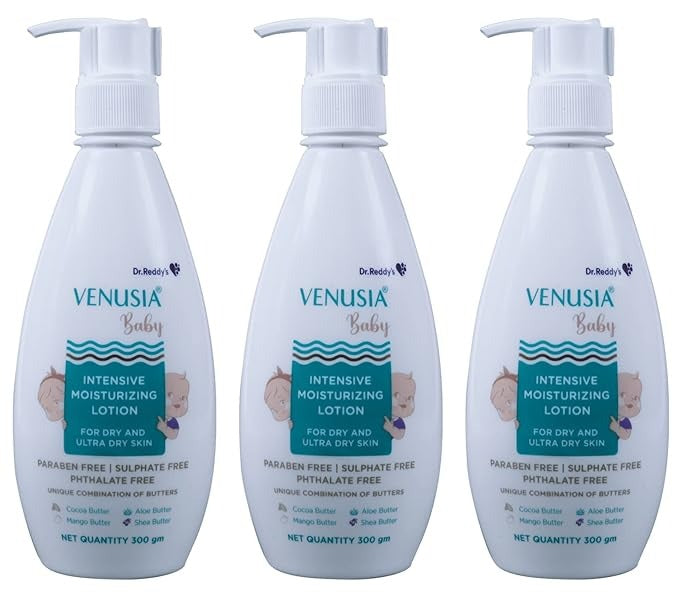 Dr. Reddy's Venusia Baby Intensive Moisturizing Lotion - 300 gms (Pack of 3)