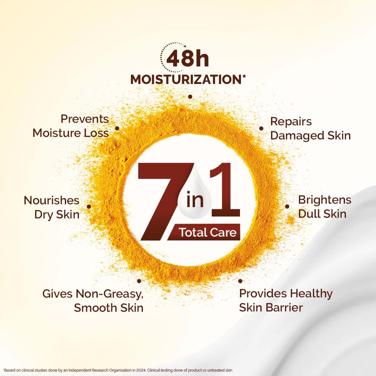 Mamaearth Ubtan Moisturizing Body Lotion with Turmeric & Saffron for Glowing Skin - 100 ml |48H Moisturization | Nourishes Dry Skin | 7in1 Total Care | 100% Natural Butter | Non-Greasy Smooth Skin