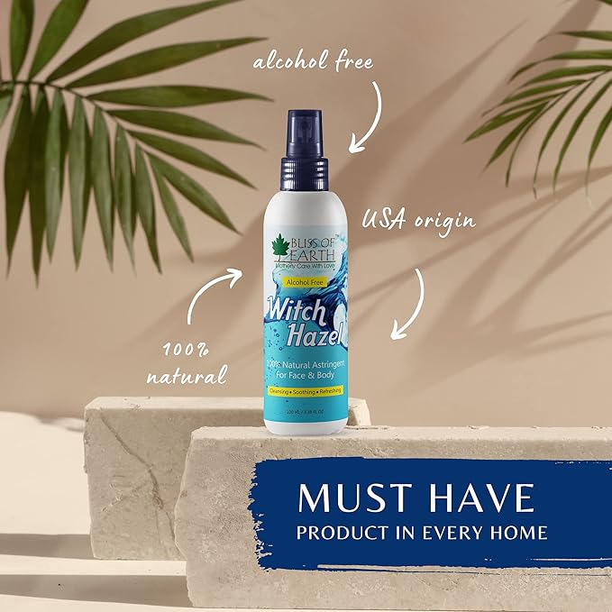 Bliss of Earth Witch Hazel Toner For Face - 100 ml