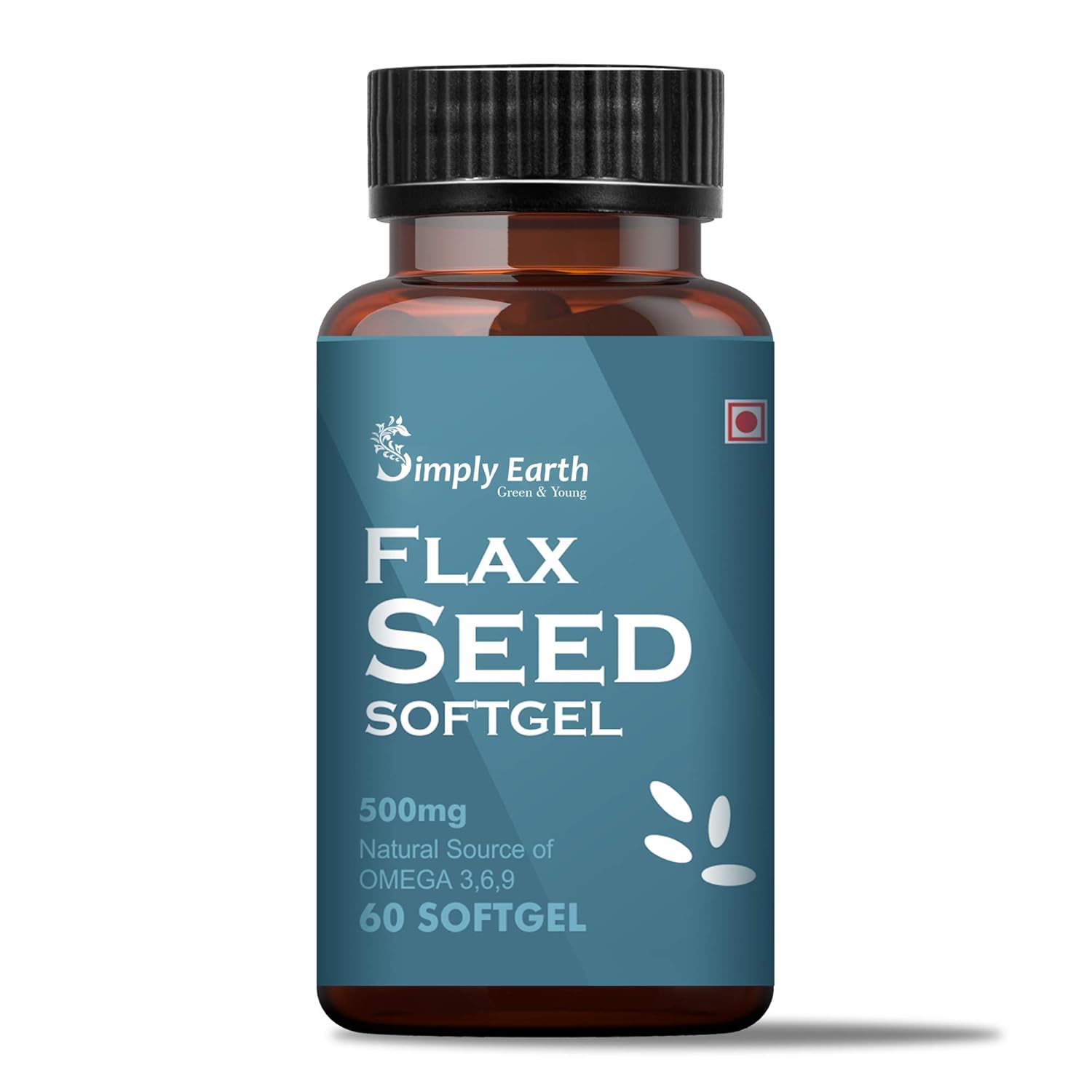 Simply earth Cold Pressed Flax seeds oil Omega with extra Virgin oil, Linolenic Acid, Oleric Acid | Natural Form of omega 369-60 Softgelsâ€¦