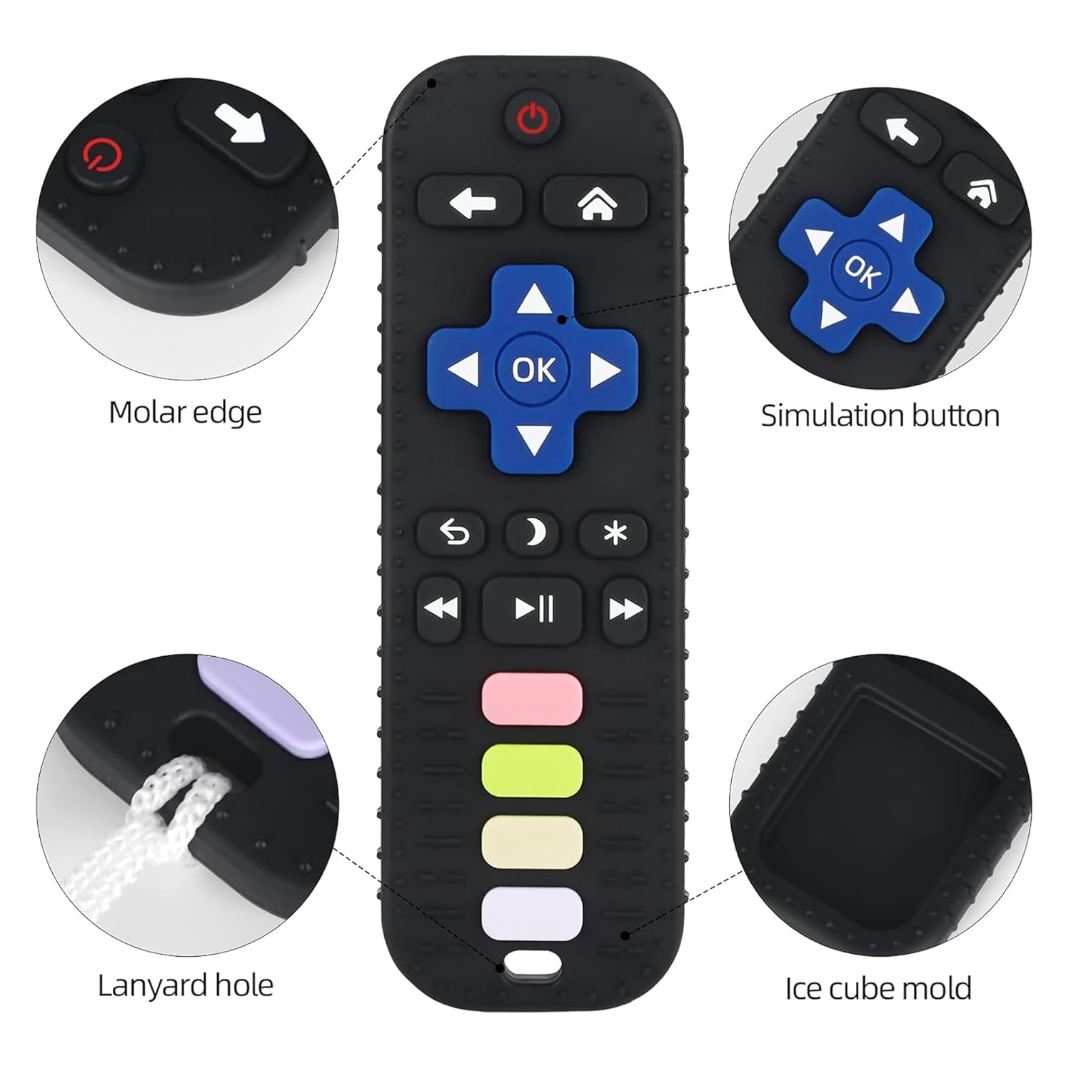 Kidology Baby Teething Toys for 3-18 Months TV Remote & Mobile Phone